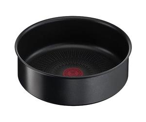 Tefal Ingenio Unlimited 26cm Sautepan, Stackable, Aluminium, Induction, Easy Cleaning, Non-Stick Coating, Removable Handle, Heat Indicator, Black, L7633502