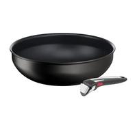 Tefal Ingenio Wok Pan 28 cm + Removable Handle, Induction, Non-Stick Coating, Cooking Start Indicator, Stackable, Dishwasher Safe, Made in France, Eco Resist On L7679102