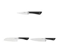 Tefal Jamie Oliver 3-Piece Knife Set - Chef, Santoku & Paring Knives | Ice-Hardened German Stainless Steel | Precision Cutting Tools with Ergonomic Grip | Pro Kitchen Knife Bundle