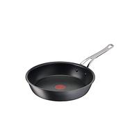 Tefal Jamie Oliver Cook’s Classics Frying Pan, 24cm, Non-Stick, Oven-Safe, Induction, Riveted Handle, Hard Anodised Aluminium, H9120444, Black
