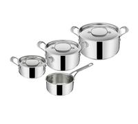 Tefal - Jamie Oliver Cook's Classic Pot Set Stainless Steel 7 Pieces - Stainless Steel