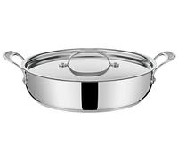 Tefal Jamie Oliver Cook's Classics Stainless Steel Shallow Pot, 30 cm, Non-Stick Coating, Heat Indicator, 100% Safe, Riveted Handle, Oven Safe,