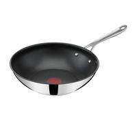 Tefal Jamie Oliver Cook's Direct On Wok Pan, 28 cm, Durable Non-Stick Coating, Thermal Signal, Riveted Handle, Suitable for Induction Cookers,