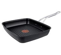 Tefal Jamie Oliver Hard Anodised Premium Series Grill Pan - 23x27cm, Black