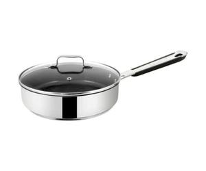 Tefal Jamie Oliver Kitchen Essentials 25cm Stainless Steel Saute Pan, Silver