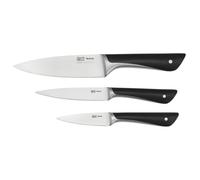 Tefal Jamie Oliver Kitchen Knives Set, 3 Pieces, The Starter Set, German Stainless Steel, K267S355, Black