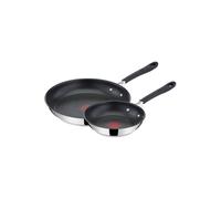 Tefal 'jamie Oliver' Quick & Easy 20Cm & 28Cm Frying Pan Set In Silver Silver One Size
