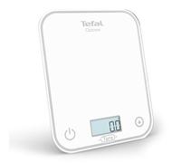 Tefal KS OPTISS White 051 - Electronic Kitchen Scale, Tempered Glass, Backlit LCD Display, Accuracy 0.5 g, Tare Function, Capacity 5 kg, White Glass