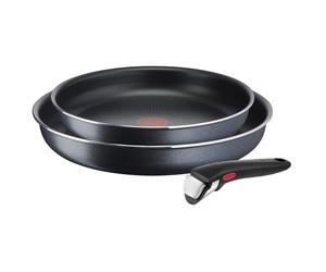 Tefal L15892 Ingenio XL Force 3-piece pan set | 22/26 cm + 1 removable handle | stackable | non-stick coating | thermo-signal temperature indicator |