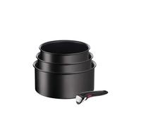 Tefal L3979202 Ingenio 4-Piece Eco-Resist Pan Set Black