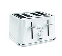 Tefal Loft 4-Slot Toaster, 7 Browning Levels, Defrost, Stop + Reheat Functions, Removable Crumb Tray, High-lift + Self-Centring Racks, 1700W, TT76014