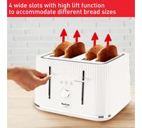 Tefal Loft 4Slot Toaster 7 Browning Levels Defrost Stop Reheat Functions R