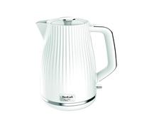 Tefal Loft Cordless Electric Kettle, 1.7L, 3000W, Fast Boil, White | Water Level Window, Removable Anti-Scale Filter, Precise Pouring Spout, Quiet Boil, KO250140