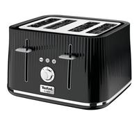 TEFAL Loft TT60840 4-Slice Toaster - Piano Black, Black