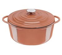 Tefal LOV Enamelled Cast Iron Casserole Dish with Lid, 29cm, 7.4L, Dutch Oven, All Hob Types, Cast Iron Pot, Cooking Pots, Dishwasher safe, Terracotta, E2600504