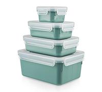Tefal Masterseal Colour Edition Rectangular 4-Piece Set, 100% Airtight, 100% Safe, Dishwasher Safe, Trendy Colour N1031010