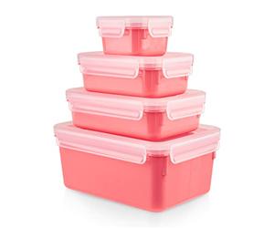 Tefal Masterseal Colour Edition Rectangular Terracotta 4-Piece Set