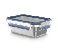 Tefal MasterSeal N1150310 Stainless Steel Food Storage Container, Durable, Lightweight and Hygienic, 304 Stainless Steel, Leak-Proof, Frost Resistant, Dishwasher Safe, Oven Safe, German Clip-On Lid, 0