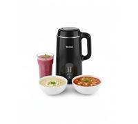 Tefal MultiSoup Soup Maker, 6 Auto Programs, 1L Capacity, Smooth Soups, Chunky Soups, Smoothies, Hot recipes, 4 People, Auto Cleaning Function, Cleaning Brush, Measuring Cup, Glossy black, BL5628G0