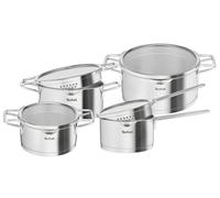 TEFAL NORDICA MODERN COOKWARE SET 8 PCS, STEWPOTS + SAUCEPAN WITH GLASS LIDS