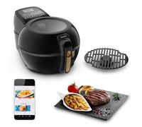 Tefal Oil free fryer, grill function, 9 automatic menus, grill included, recipe book, French fries, grills, made in France, air fryer, Actifry & Grill Genius FZ775810