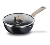 Tefal One Pick Pot Pan 24cm with Glass Lid Induction Titanium Coating Black New