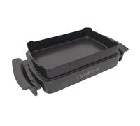 TEFAL OptiGrill Snacking & Baking Baking Tray XA725870| Non-Stick Coating | Heat-Insulated Handles | Dishwasher Safe | For Casseroles, Breads, Sweets, etc | OptiGrill+ and OptiGrill Elite, Black