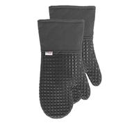 Tefal Oven Mitts, Silicone Cotton, Charcoal