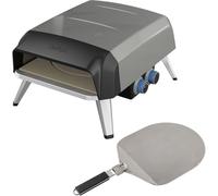 Tefal Pizza Pronto, Homemade Pizza Oven, Gas Pizza Oven, 360° Rotating Stone Inside, 30cm Max Pizza, Quick Cooking, Free App JM412010, Grey