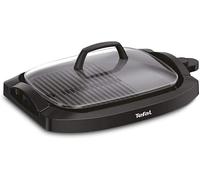 TEFAL Plancha Electric Smokeless Grill with Lid, Black, Plastic/Steel, CB6A0827