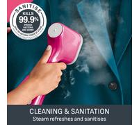 Tefal Pure Pop Slim Handheld Clothes Steamer, No Ironing Board Needed, Ready to