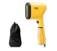 Tefal Pure Pop Slim Handheld Clothes Steamer, No Ironing Board Needed, Ready to Use in 15 Seconds, 70ml Detachable Water Tank, Travel Iron, Garment Steamer, Yellow, DT2026