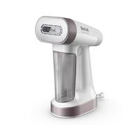 Tefal PureForce 2-in-1 Handheld Garment Steamer, Vertical steaming & Horizontal ironing, Boost & Eco modes, 25 second heat up, 180ml removable tank, 4 steam settings, DT8720G0, Pink and White