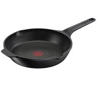 Tefal Robusto E24906 Die-Cast Aluminium Frying Pan 28 cm Easy Cleaning Non-Stick Coating Thermal Signal Temperature Indicator Dishwasher Safe Induction Suitable Black