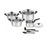 TEFAL Saucepan Set Stainless Steel, Induction, 11 Pieces TFLE308SB75