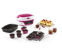 Tefal Smart Cake Machine, 5 Automatic Programs, 1 Manual Mode, 12 Mini Cake Moulds, 1 Large Mould, Compatible with CreaBake Series, Cake Factory Delights KD810112