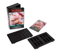 Tefal Snack Collection mini bars plate for sandwich grill Black
