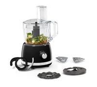 Tefal Soleil All-In-One Food Processor, 2.4L Capacity, 13 Functions, 2 speeds, 4 Accessories for Slicing, Grateing, Chopping, Kneading, Black, 500W, Dishwasher Safe Parts, Compact Storage, DO3458G0