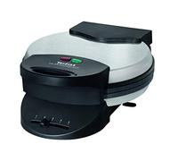 Tefal Stainless Steel Heart Waffle Iron, 1000W, 5 Heart Waffles, Non-Stick Coating, Temperature Control, 20 cm Diameter, Includes Cable Reel & Grease Drip Groove