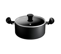 Tefal Titanium Essential Stewpot 24 cm + Lid, Non-Stick Coating, Metal Spatula Safe, Compatible with All Hobs Except Induction, B9414644