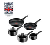 Tefal Titanium Force 5Pc Cookware Set In Black Black