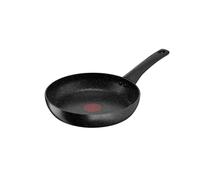 Tefal Titanium Stone Non-Stick Pancake Frying Pan 24 cm, High-Performance Non-Stick Durable Coating, Metal Safe, All Hobs Including Induction, Thermo-Signal, Black, E1050445