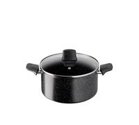 Tefal Titanium Stone Stewpot 24 cm, High-Performance Non-Stick Durable Coating, Metal Safe, All Hobs Including Induction, Thermo-Signal, Black, E1054645