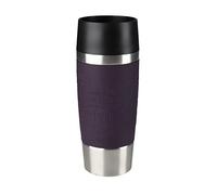 Tefal Travel Mug 0.36L, Blackberry Silicone Sleeve, 100% Leak-Proof Thermal Mug, Double-Walled Vacuum Insulation, Hot & Cold Drinks, 360° Drinking, Dishwasher-Safe, 5-Year Guarantee, K3085114