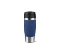 Tefal Travel Mug Classic Blue, Comfort Screw Lid, Quick Press, Soft-Touch Sleeve, Travel-Ready, Reusable, 100% Leak-Proof, Keeps Drinks Cold (8 hrs)