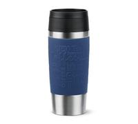 Tefal Travel Mug Classic Blue, Comfort Screw Lid, Quick Press, Soft-Touch Sleeve, Travel-Ready, Reusable, 100% Leak-Proof, Keeps Drinks Cold (8 hrs) and Hot (4 hrs), 360° Drinking, N2020310