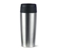 TEFAL Travel Mug Classic Stainless Steel 0.36L, Comfort Screw Lid, Quick Press, Travel-Ready, Reusable, 100% Leak-Proof, Keeps Drinks Cold (8 hrs) and Hot (4 hrs), 360° Drinking, N2020110