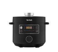 Tefal Turbo Cuisine Electric Pressure Cooker, 10 Programmes inc. stew, steam, bake, slow cooker, Rice cooker, 4.8L, 1000 W, Plastic, Black, CY754840