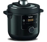 Tefal Turbo Cuisine & Fry, 7.6L Electric Pressure Cooker with Air Fryer lid, programmes inc Fry, Roast, Grill, Slow cooker, Rice cooker, 7.6L, 1200W, Plastic, Black, CY778840