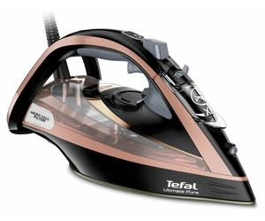 Tefal Ultimate Pure FV9845 Steam Iron - Black & Rose Gold